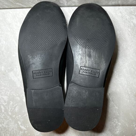 Perry Ellis Portfolio Fairfax black dress‎ shoes Mens size 11.5 ultra foam - Picture 4 of 7